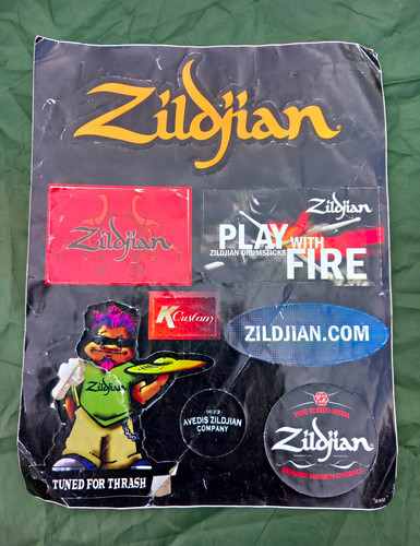 Zildjian cymbal stickers - cymbal, .
